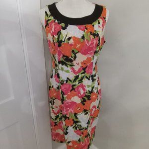 RONNI NICOLE WOMEN'S SLEEVELESS FLOWER PRINT SHEATH DRESS SIZE 6